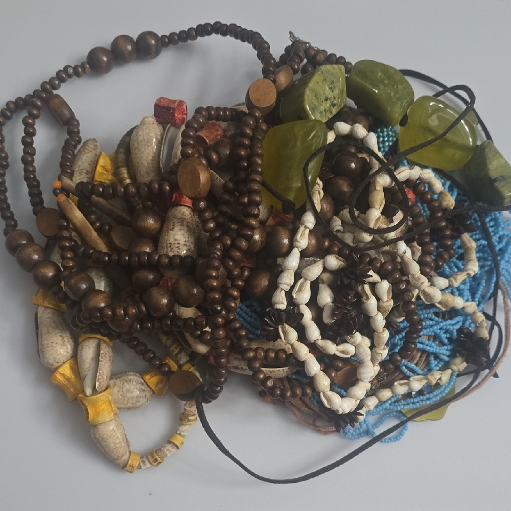 Bohemian Multicolor Beaded Necklace Set
